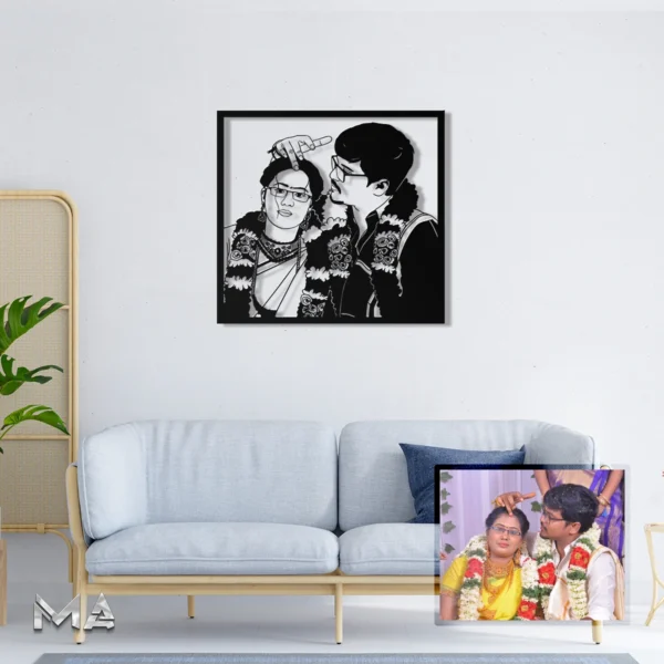 Custom Photo Portrait Metal Art