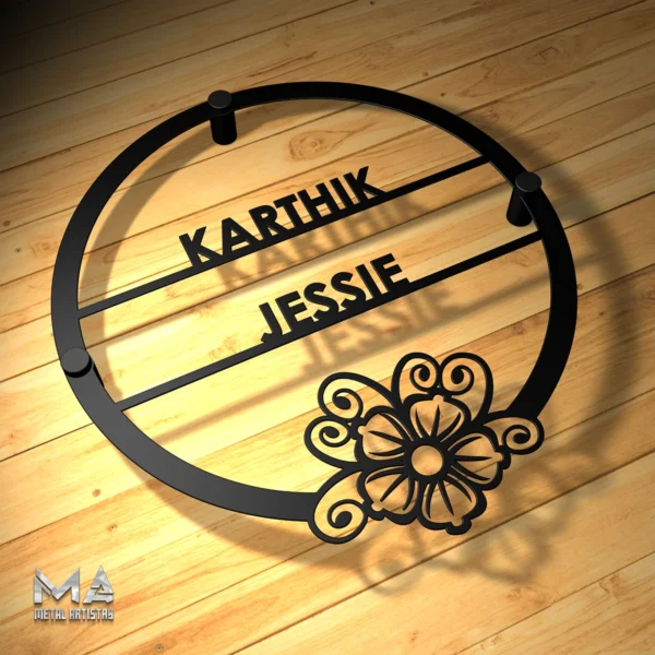 Minimalist Blossom Personalized Metal Sign - Image 4