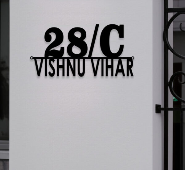 Home Out Door Number and Name  Steel plate - Image 5