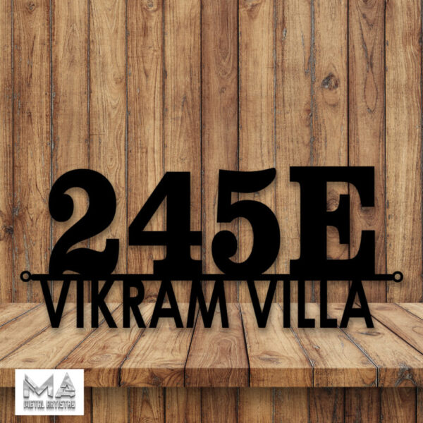 Home Out Door Number and Name  Steel plate - Image 4