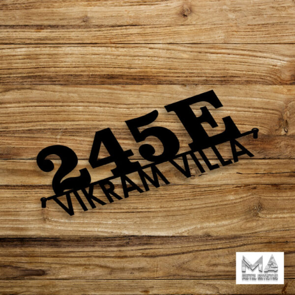 Home Out Door Number and Name  Steel plate - Image 3