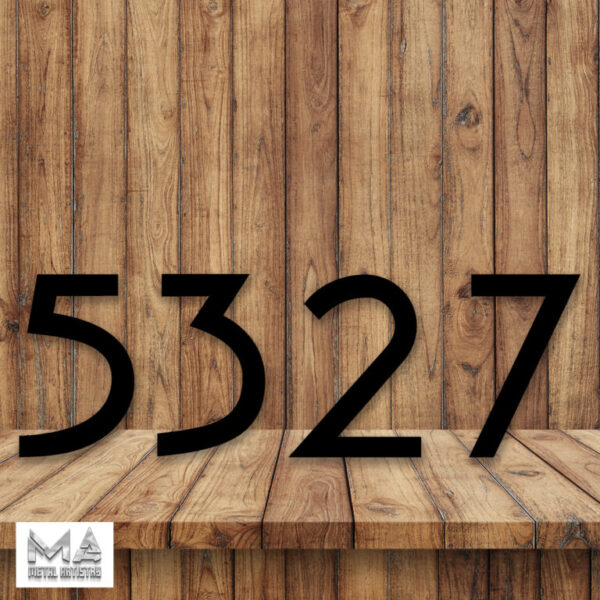 5 inch Modern House Numbers - Contemporary Minimalist Address Sign - Large Door Number - (A-Z/0-9) - Image 5